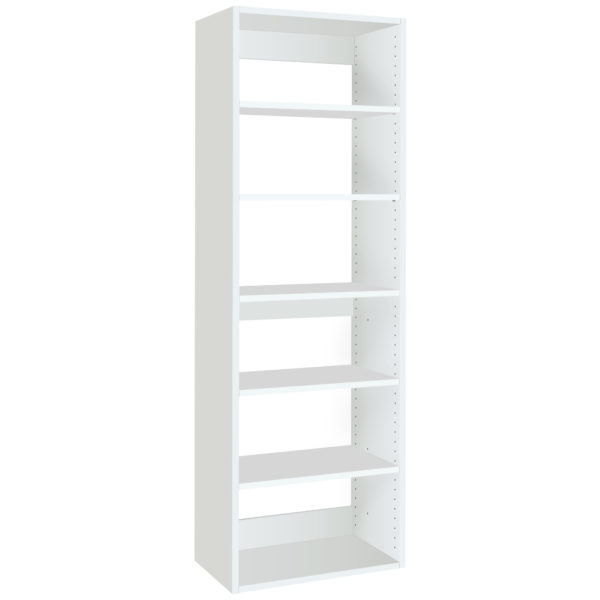 Vista Shoe Shelf Short Tower - White, 19.5 Wide