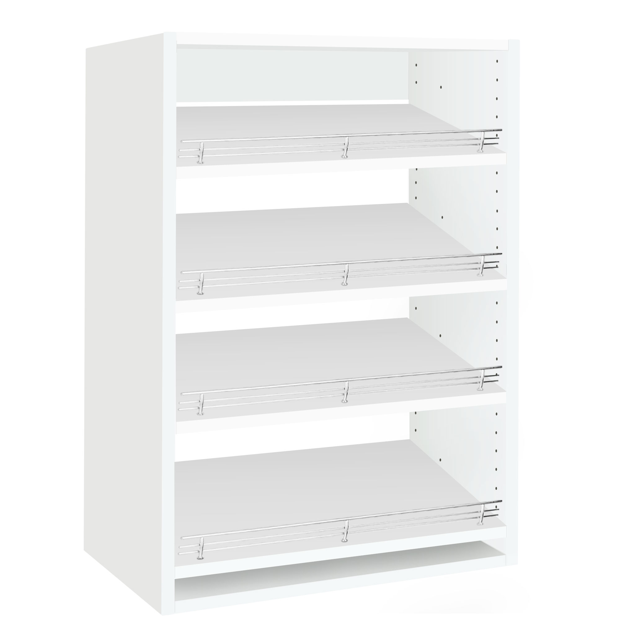 Tall Shoe Rack: Wood Shoe Rack For Closet [In Stock Now] White / Slanted (4  Shelves) / 31.5 Wide